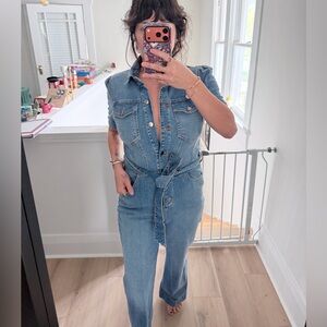 Avec Les Filles Denim Jumpsuit Jeans